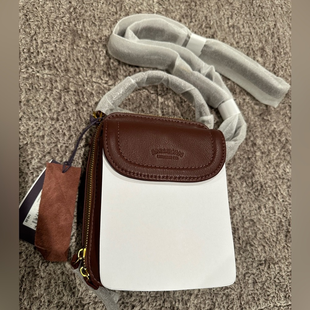 Brown American Leather Crossbody Bag